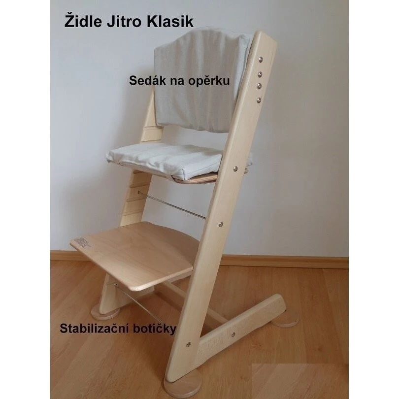 JITRO Rostoucí židle Klasik - Sedák na opěrku, stabilizační botičky