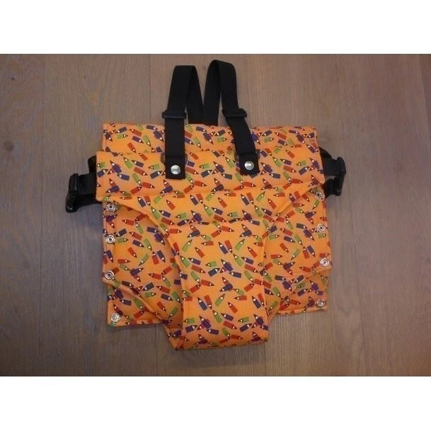 Jitro Vatelínové kalhotky s kšandami - Oranžové tužky