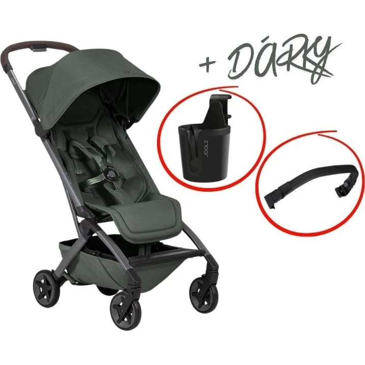 Joolz AER2 kočárek BUNDLE SET (dárek madlo+držák na pití) varianta Forest green