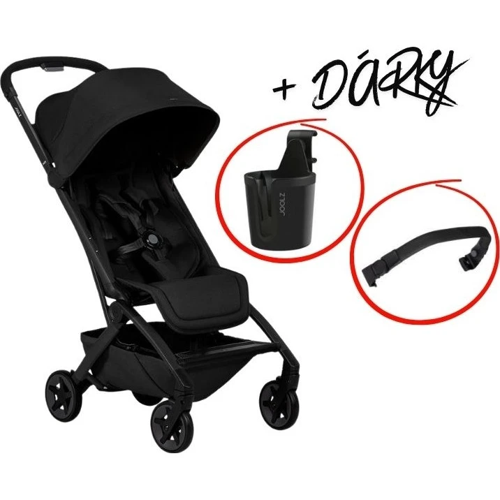 Joolz AER2 kočárek BUNDLE SET (dárek madlo+držák na pití) varianta Space black