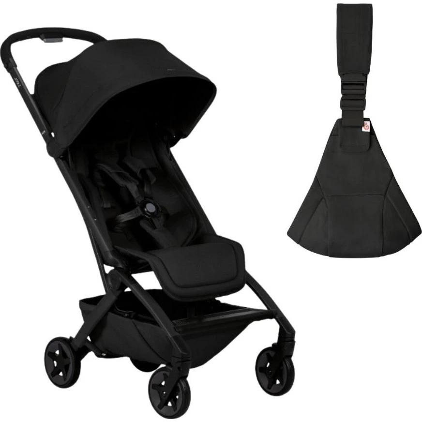 Joolz AER2 kočárek BUNDLE set s Ergobaby Upsie varianta Space black / onyx black