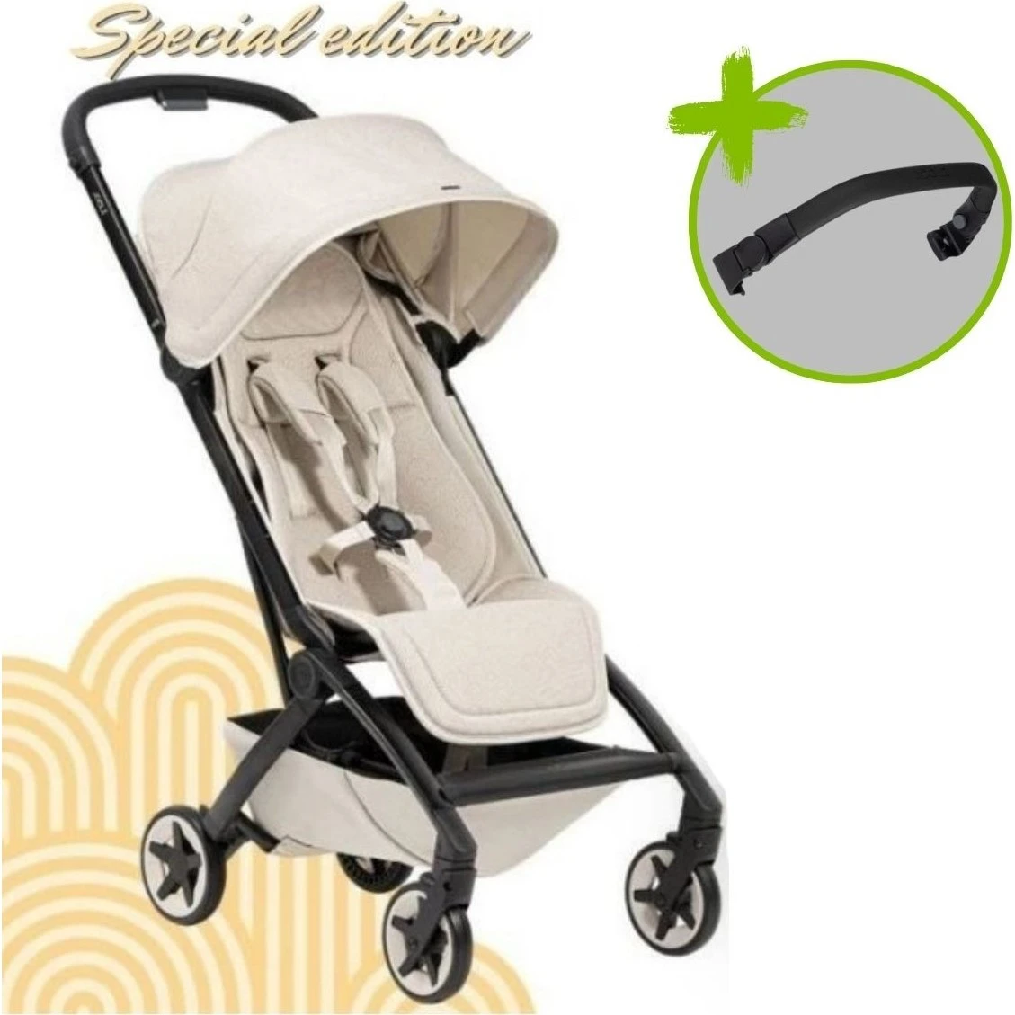Joolz AER2 MINI set 2 kočárek + madlo varianta Special calming beige
