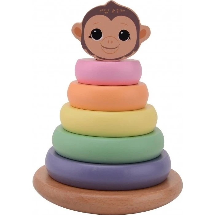 JOUÉCO The Wildies Family stohovací věž Monkey 12m+