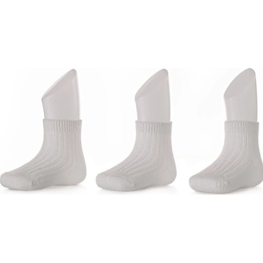  KIKKO Bambusové ponožky Pastels bílé 