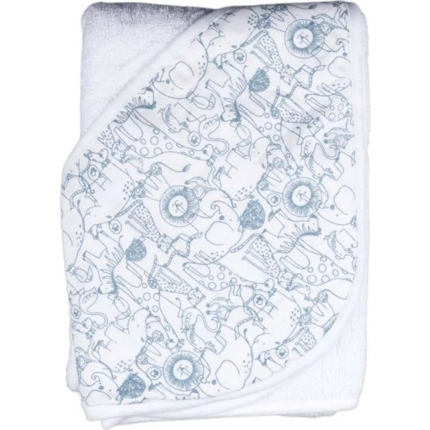 KIKKO Bambusová froté osuška s kapucí 90x90cm varianta Safari mountain spring