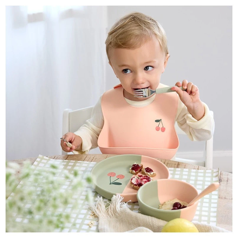 Lassig Příbor Cutlery se silikonovou rukojetí 3ks - 