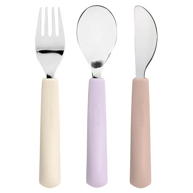 Lassig Příbor Cutlery se silikonovou rukojetí 3ks - 