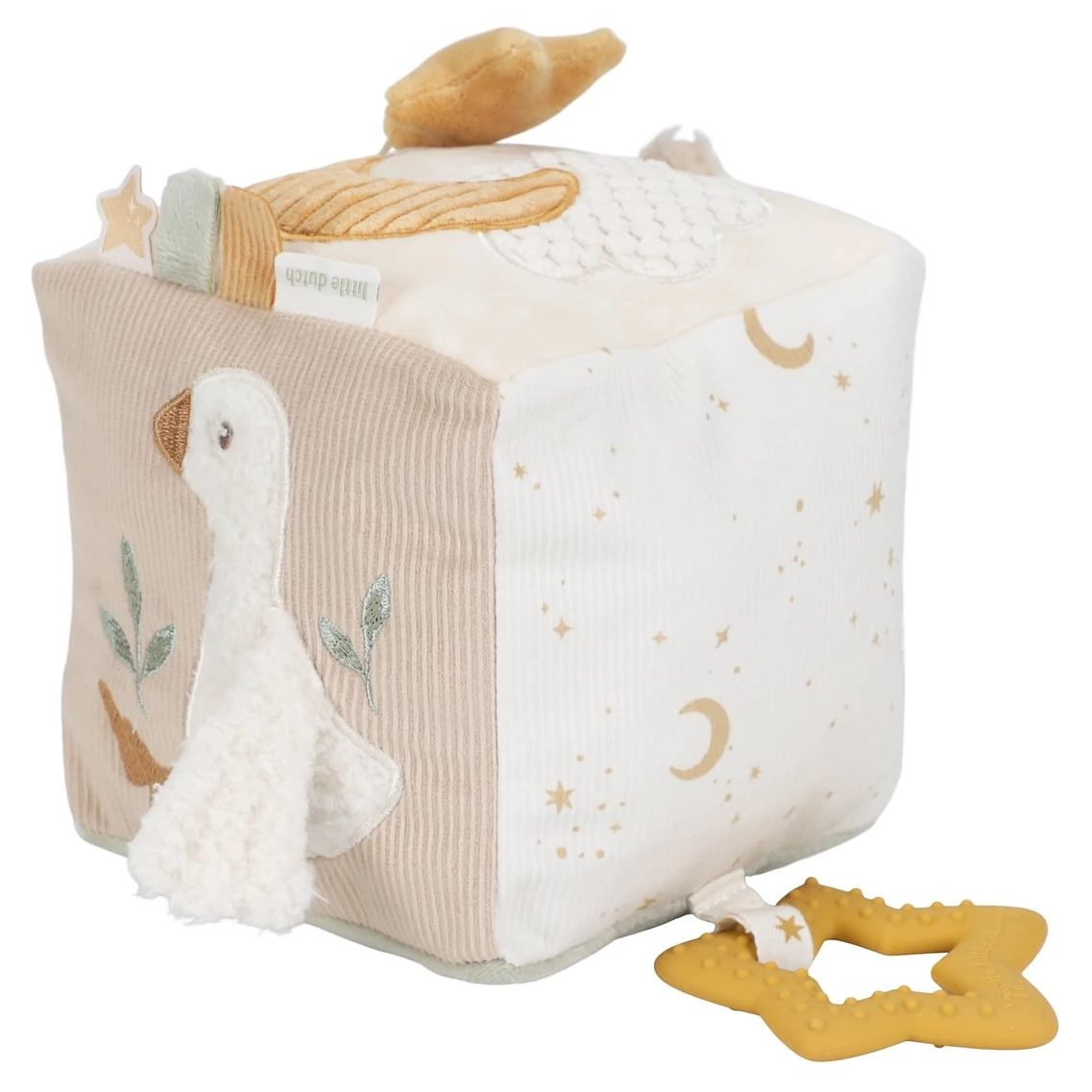 Little Dutch Kostka textilní s aktivitami Newborn
