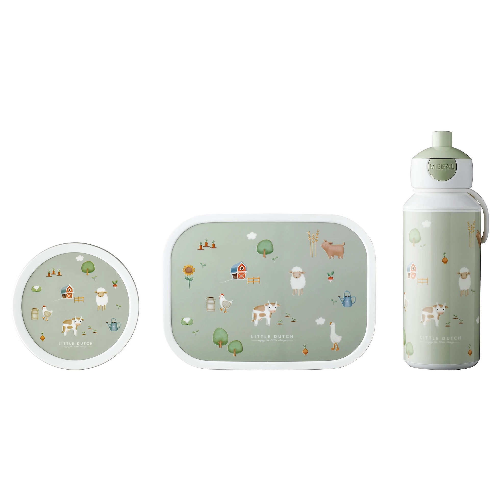 Little Dutch Svačinový set (láhev 400ml + box + box na ovoce)