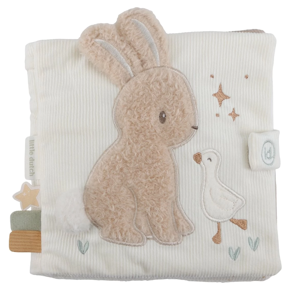 Little Dutch Textilní knížka s aktivitami Newborn Naturals