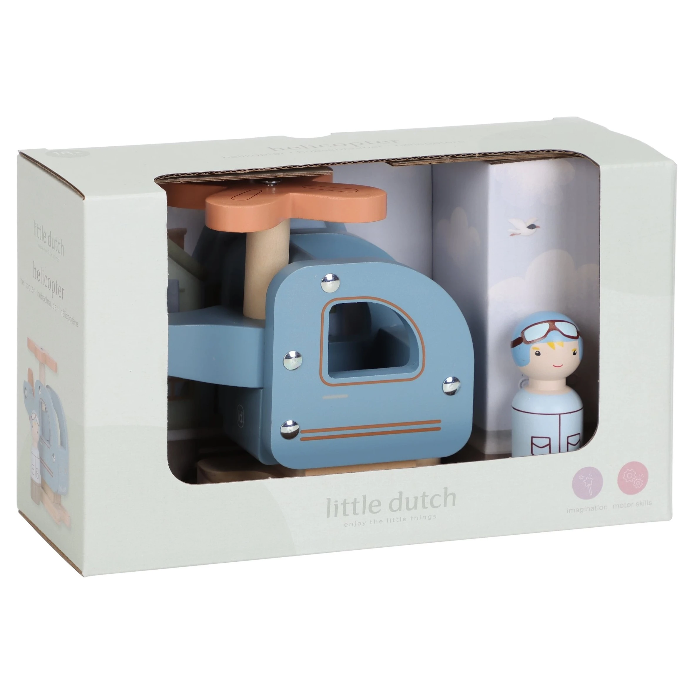 Little Dutch Helikoptéra dřevěná - 