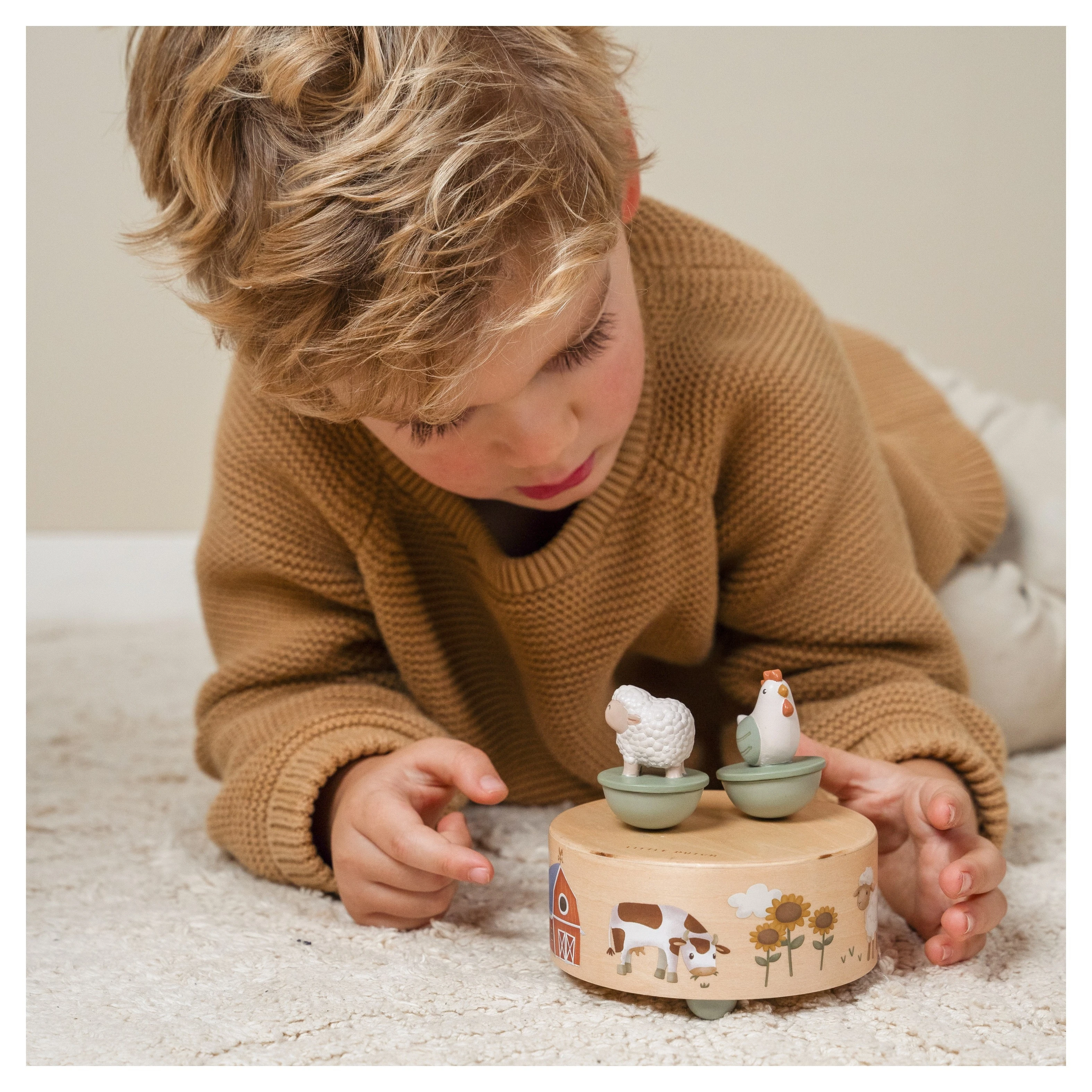 Little Dutch Hudební box natahovací farma - 