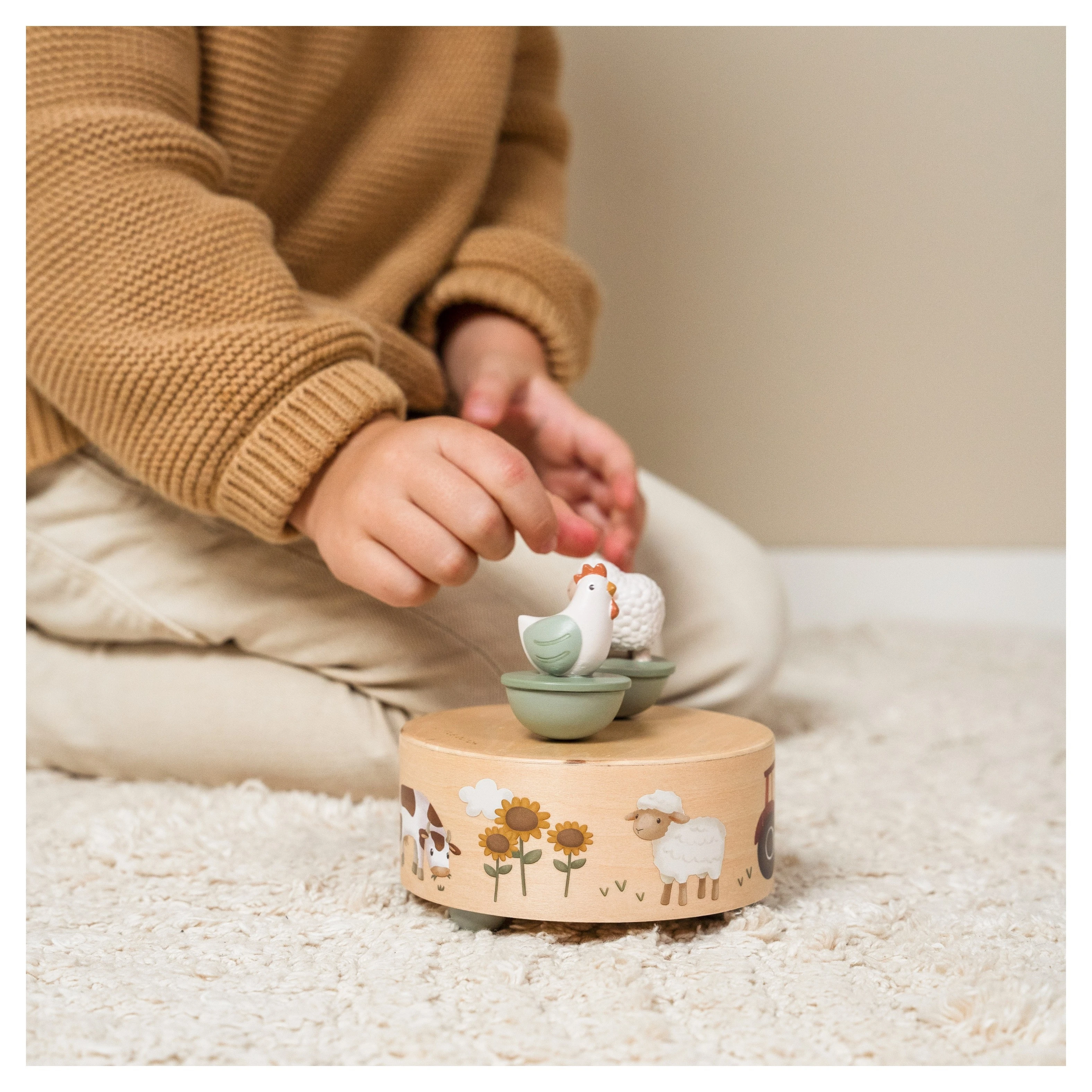 Little Dutch Hudební box natahovací farma - 