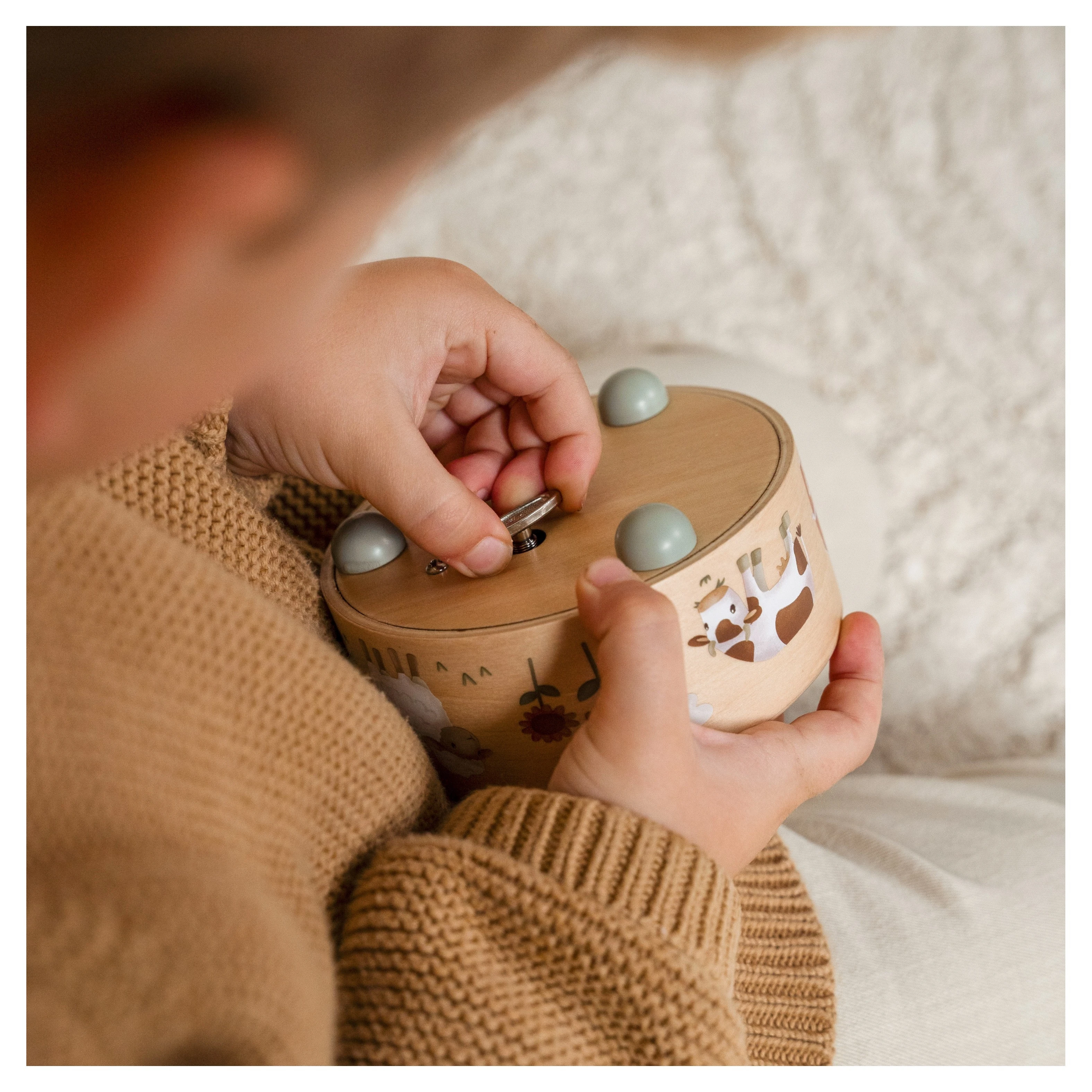 Little Dutch Hudební box natahovací farma - 