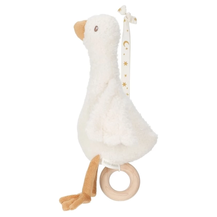 Little Dutch Hudební hračka varianta Newborn Naturals Husa