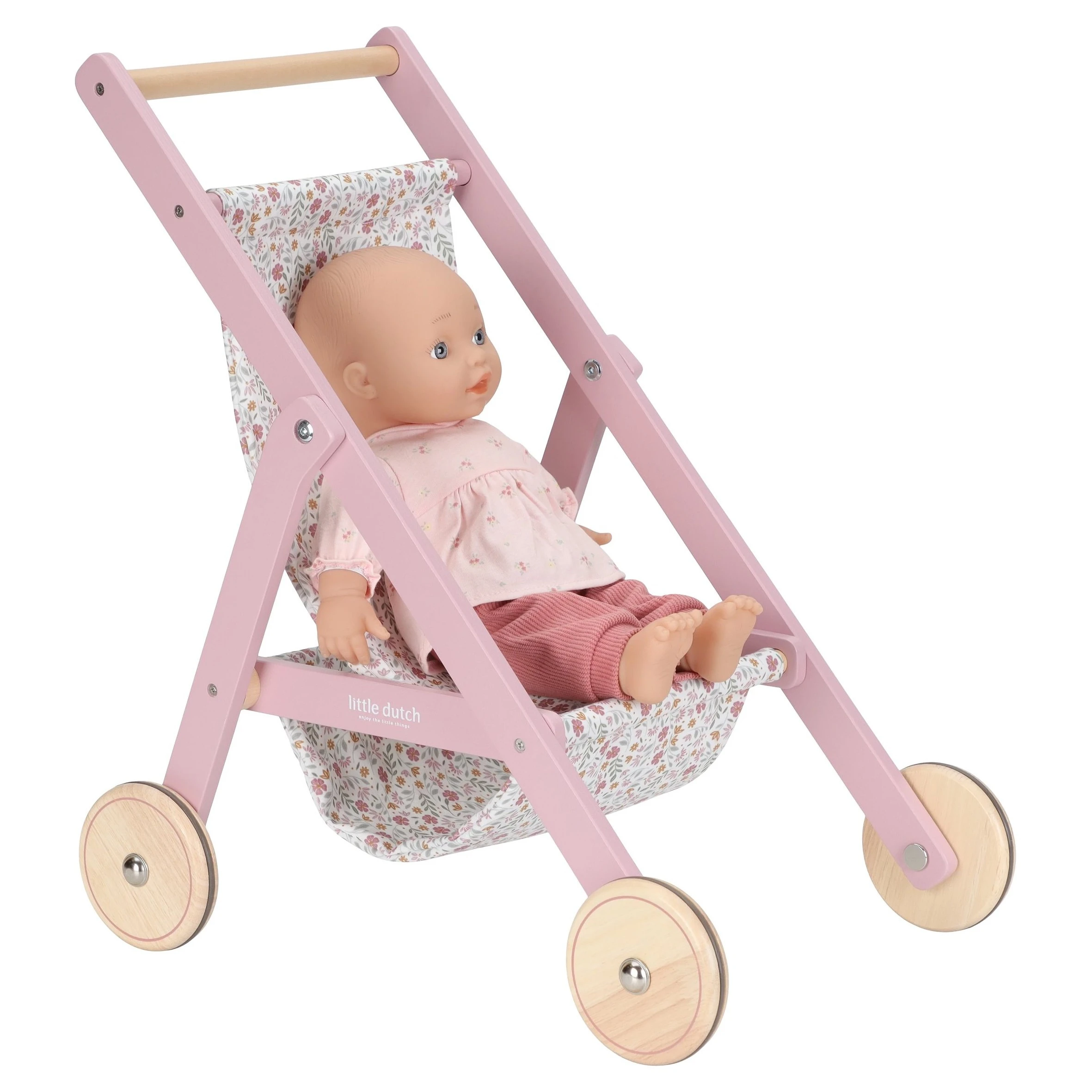 Little Dutch Kočárek pro panenky golfky dřevěné - 