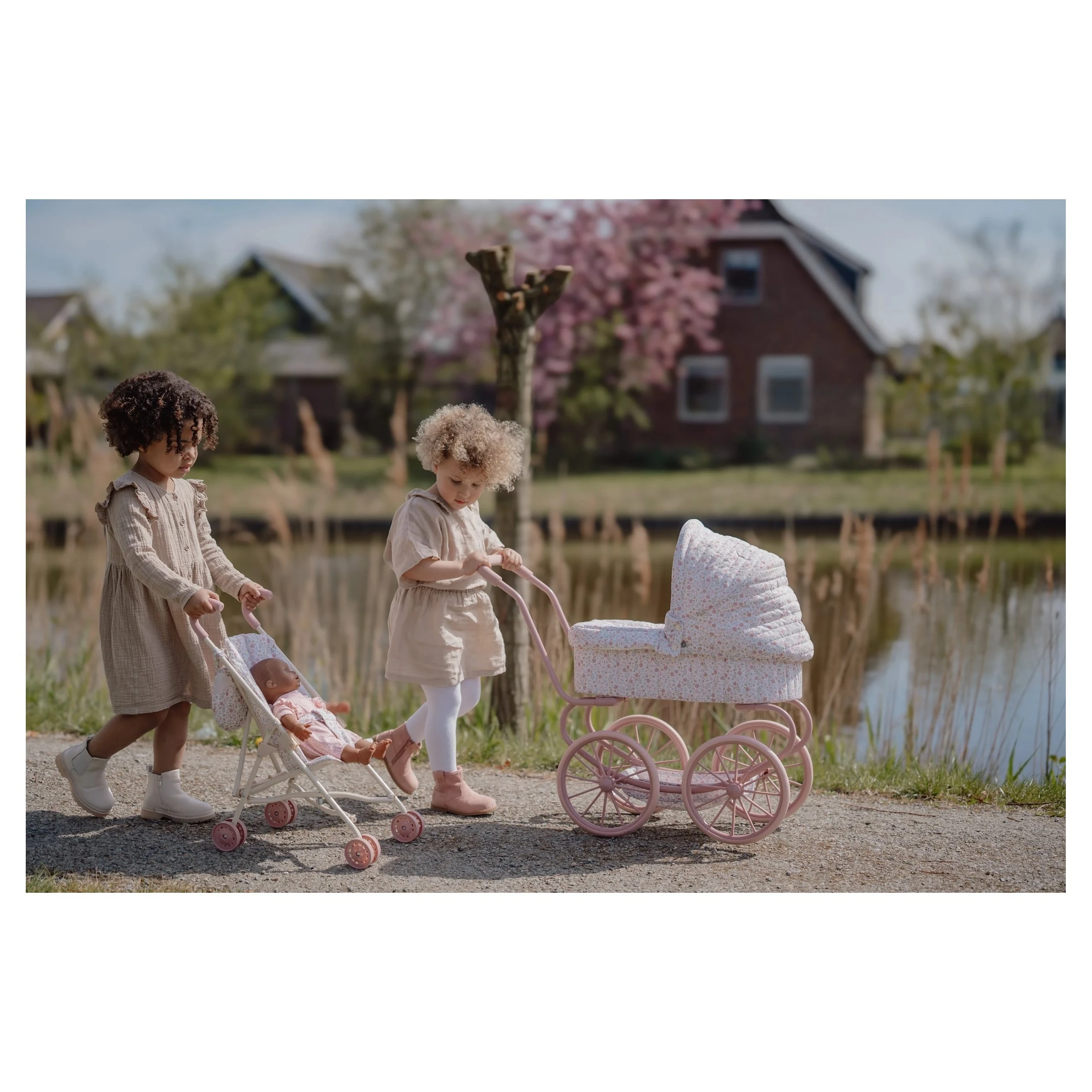 Little Dutch Kočárek pro panenky golfky skládací - 