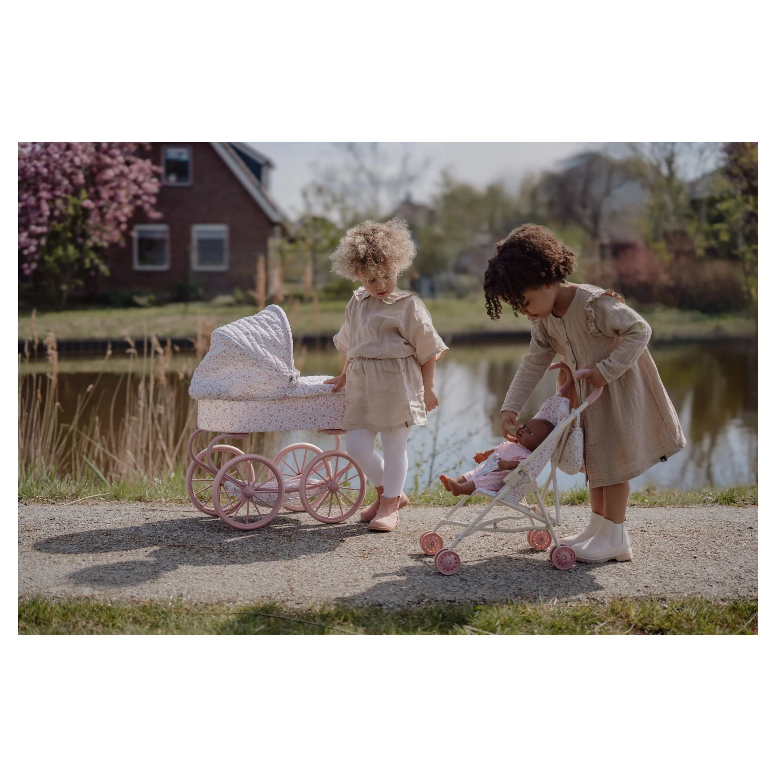 Little Dutch Kočárek pro panenky golfky skládací - 