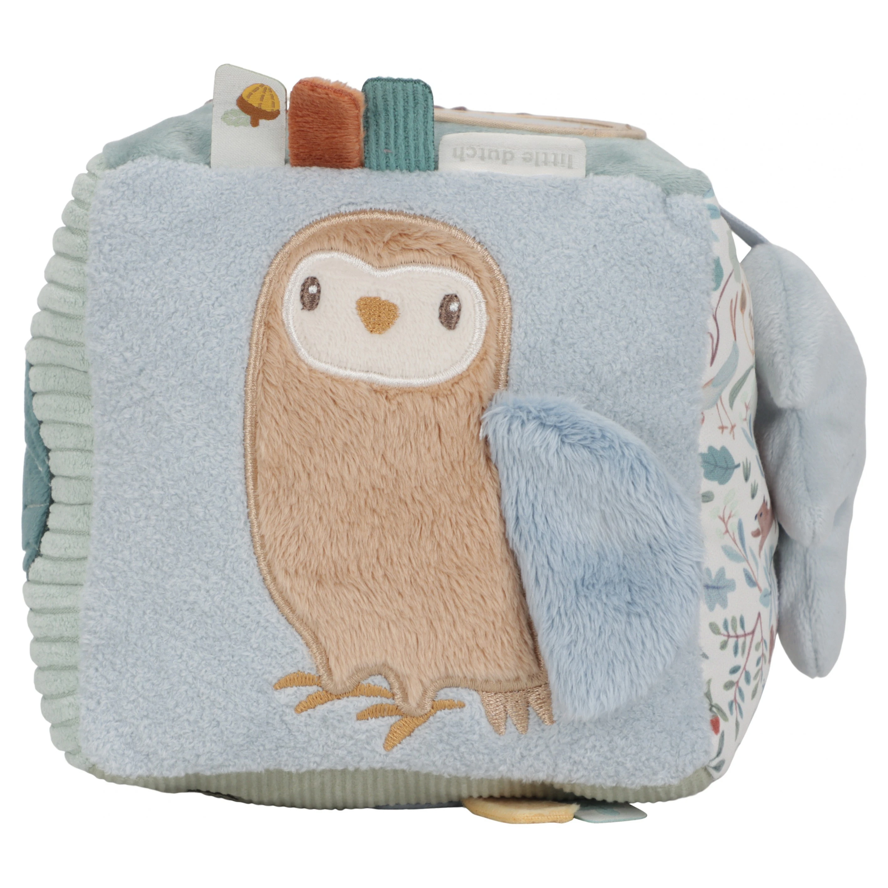 Little Dutch Kostka textilní s aktivitami Forest Friends - 