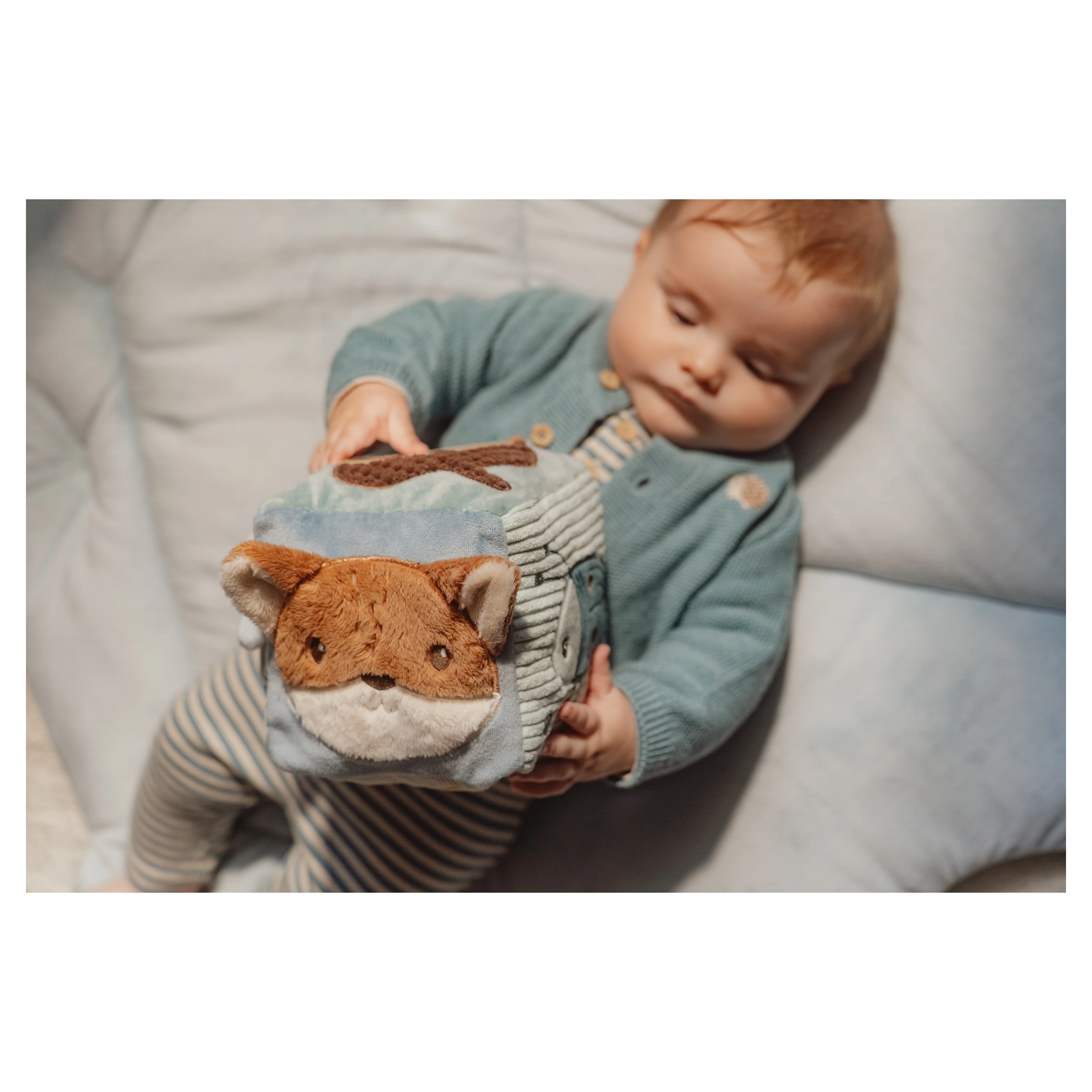 Little Dutch Kostka textilní s aktivitami Forest Friends - 