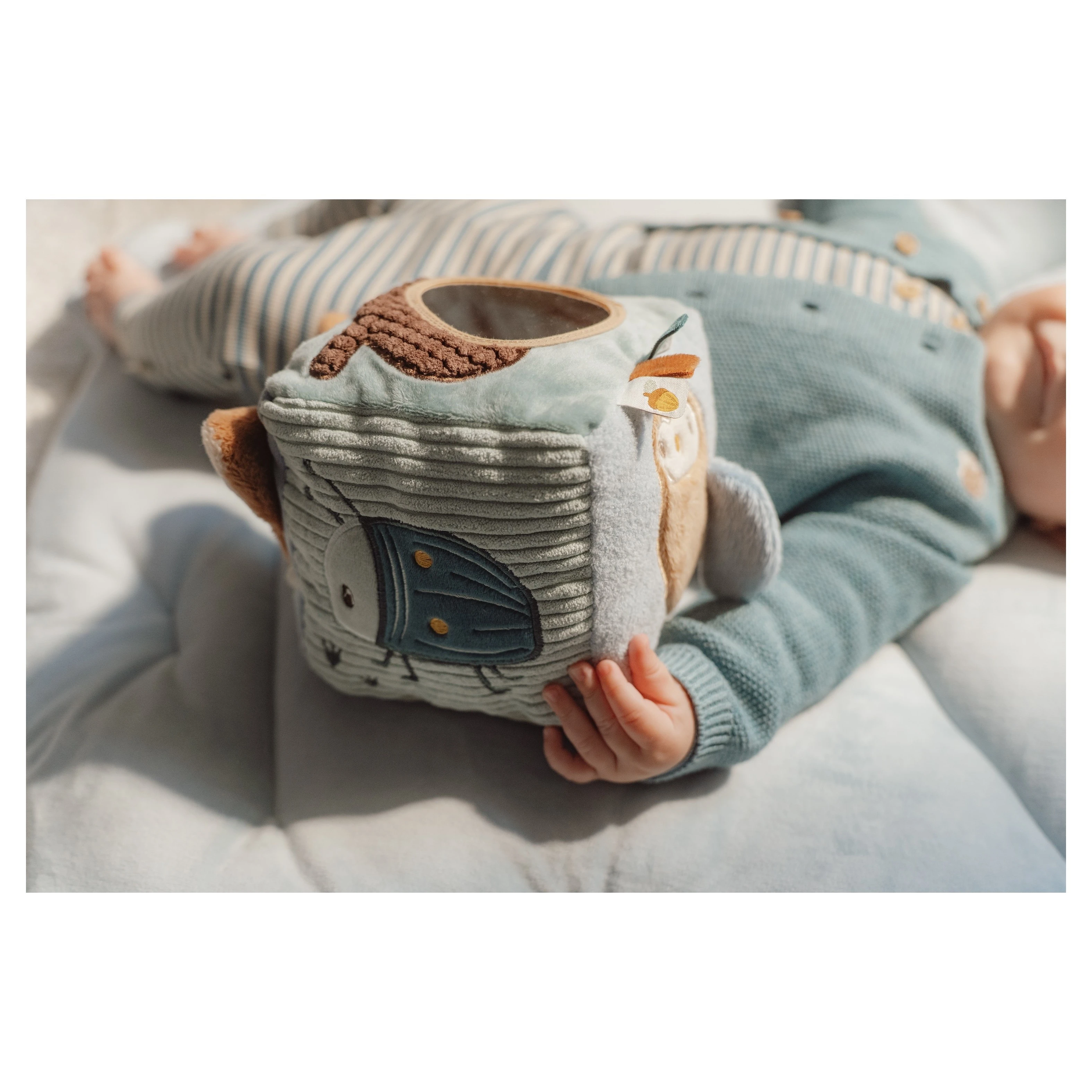 Little Dutch Kostka textilní s aktivitami Forest Friends - 