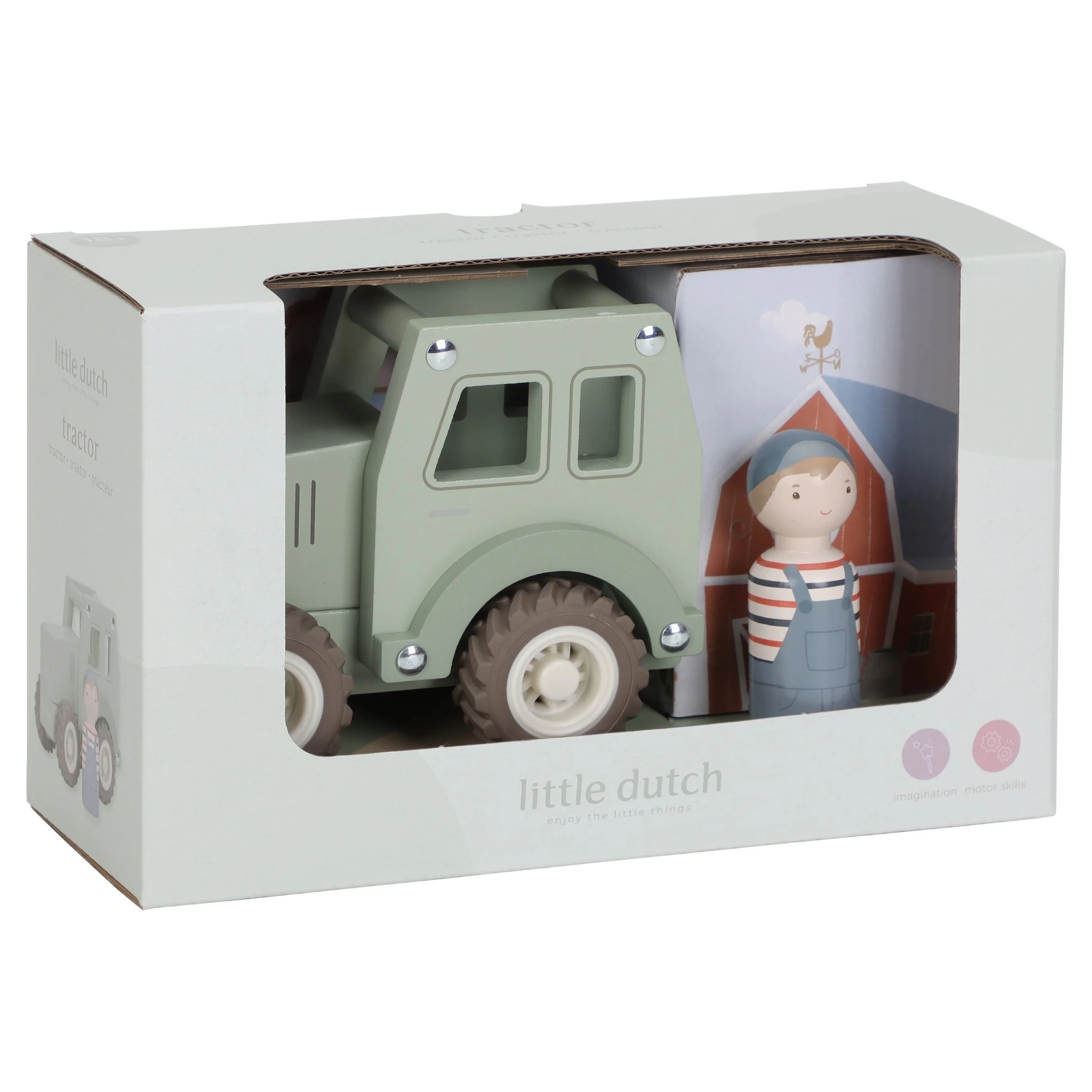Little Dutch Traktor dřevěný - 