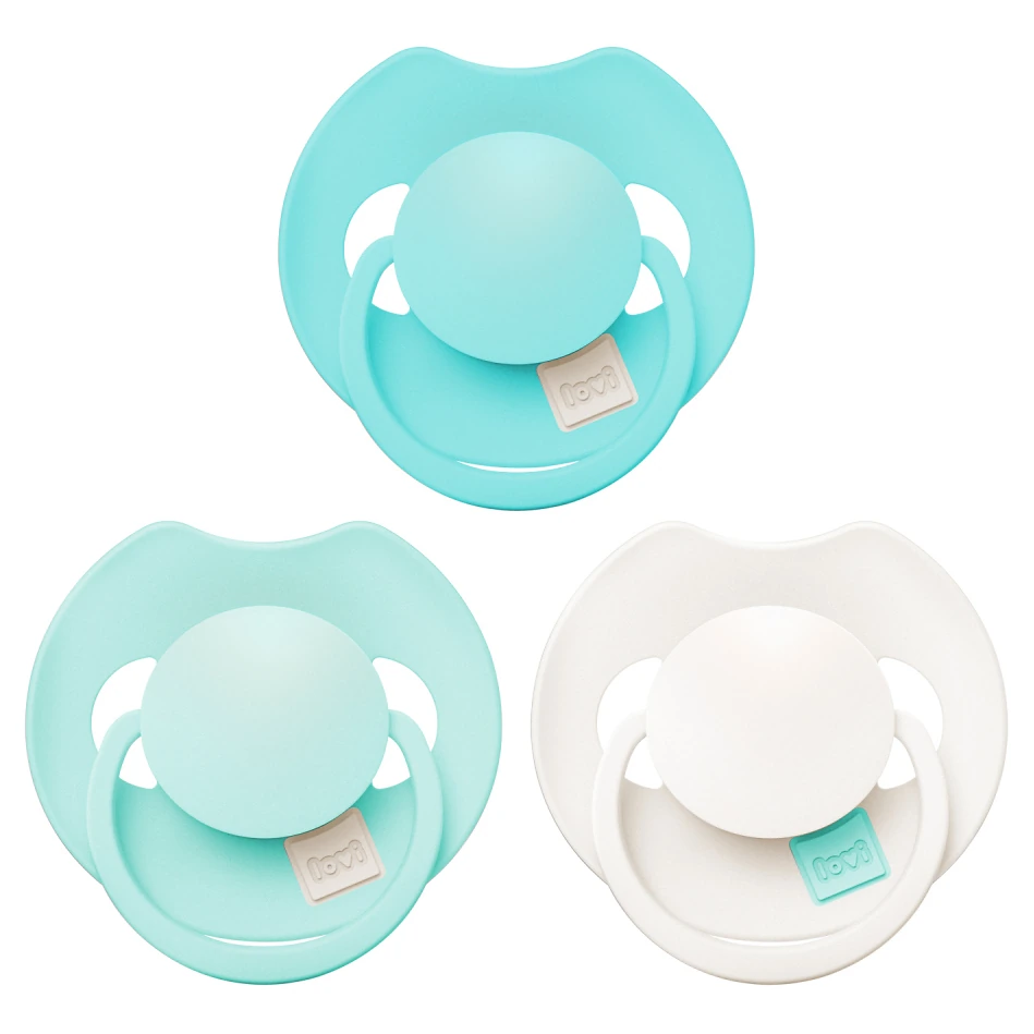 Lovi Dudlík silikonový dynamický PRIME Tutti Frutti varianta 18m+ 3ks Aqua Green