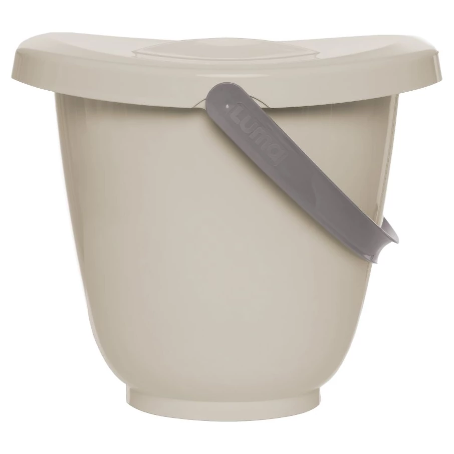 LUMA Babycare kyblík na koupání a pleny s víkem varianta Almond