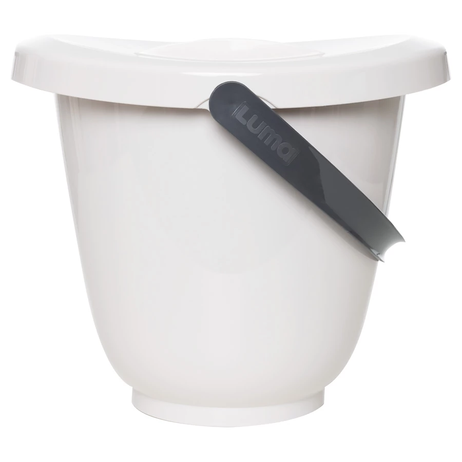 LUMA Babycare kyblík na koupání a pleny s víkem varianta Silk Oat