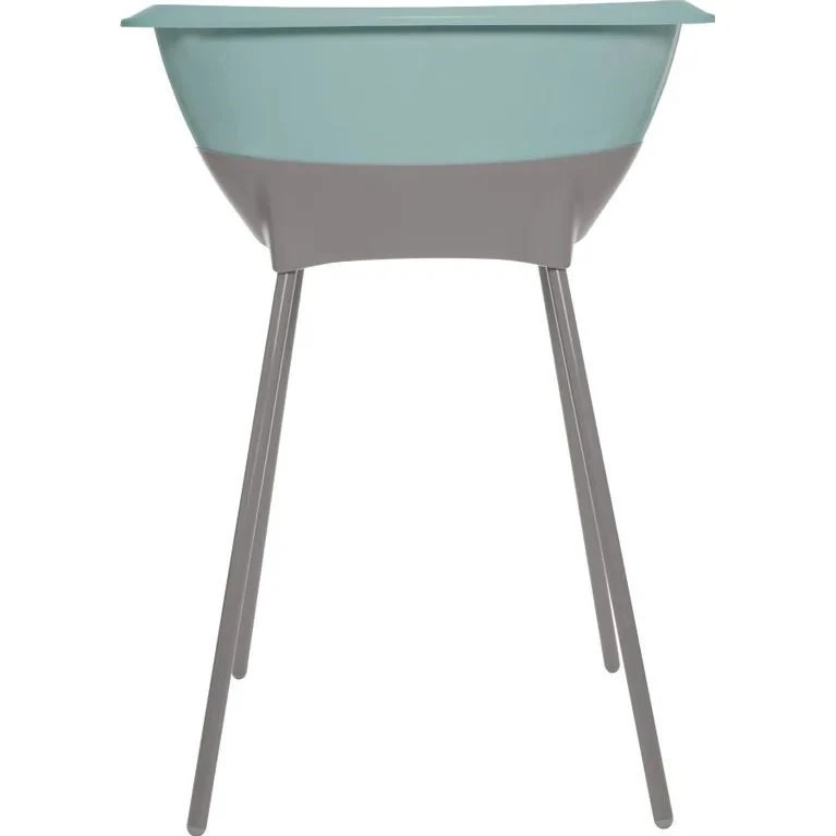 Luma Babycare Koupací sada vanička se stojanem varianta Ice blue se stojanem chalk brown