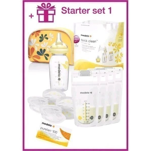 MEDELA Swing - 2 fázová elektrická odsávačka včetně Calma systému - Starter set 1
