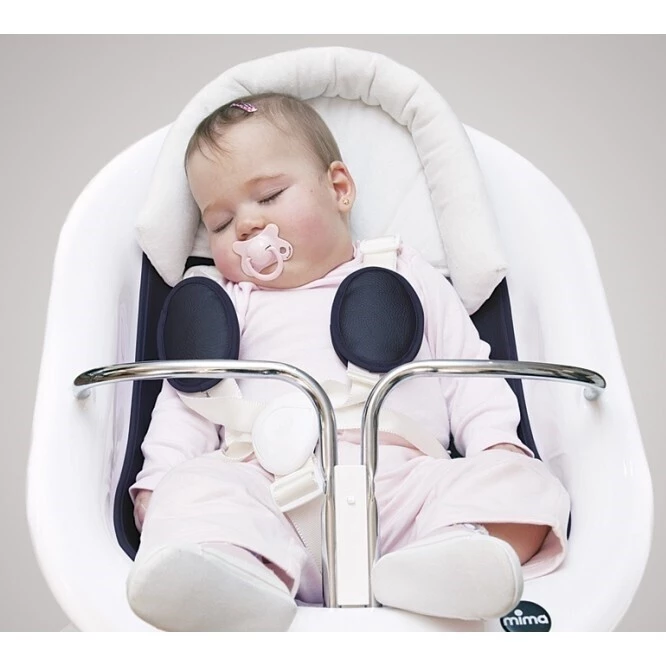 Mima Židlička Moon 2G chrom s opěrkou na nožičky - S miminkem