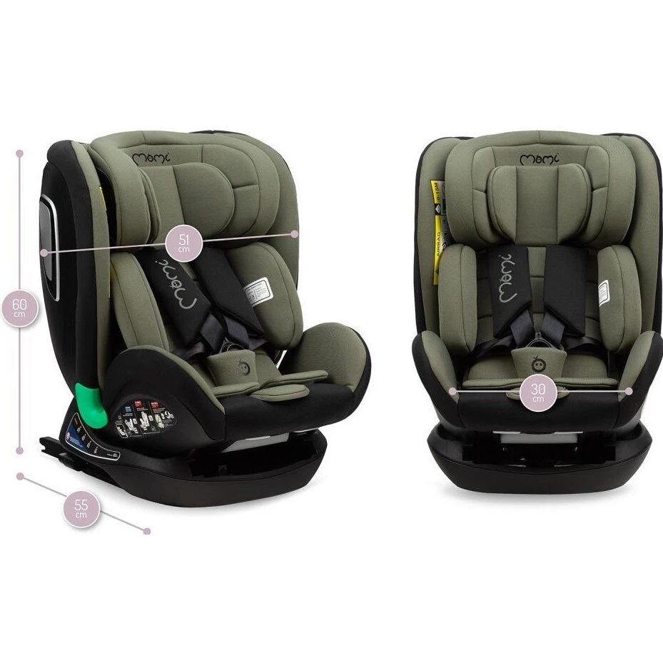 MoMi Autosedačka URSO 0-36 kg i-Size - MoMi Urso autosedačka - rozměry