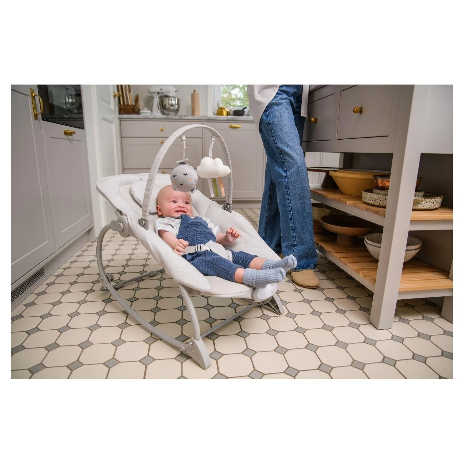 MoMi Vibrační lehátko s melodiemi LAPIS - 