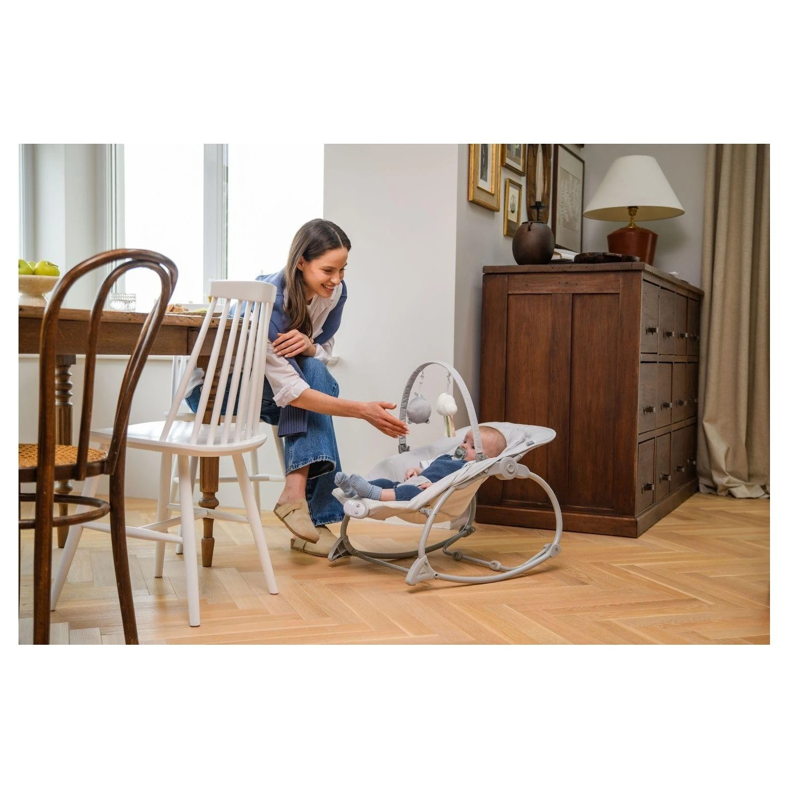 MoMi Vibrační lehátko s melodiemi LAPIS - 