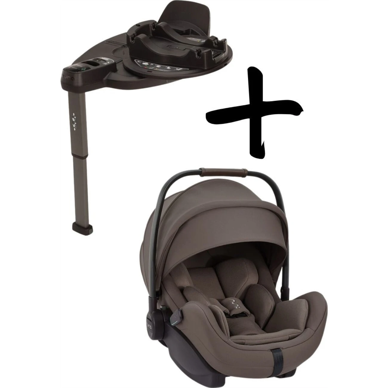 Nuna Set ARRA Flex + base curv výklopná varianta Chestnut