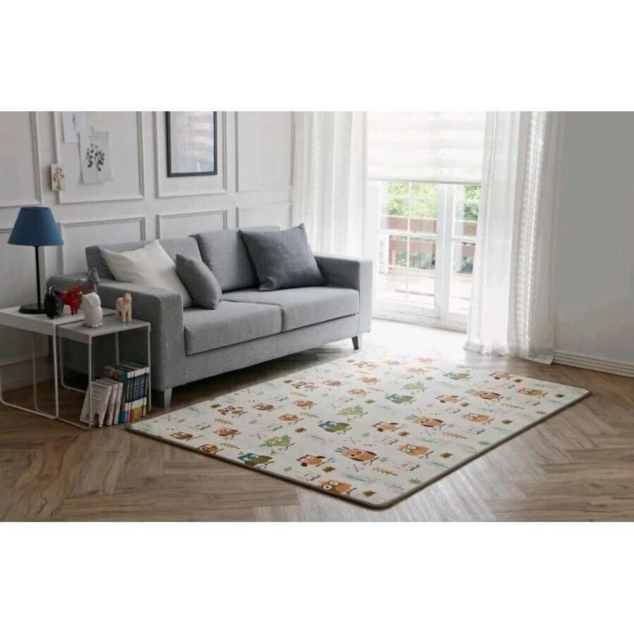 PARKLON Hrací podložka Silky Standard 150 x 200 cm Sovičky - V obýváku