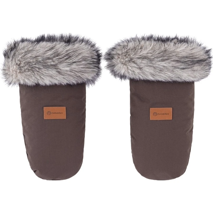 Petite&Mars Rukavice Fjora varianta Rich brown