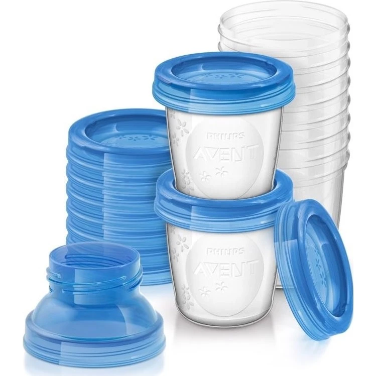 Philips Avent VIA zásobníky na mateřské mléko 10ks