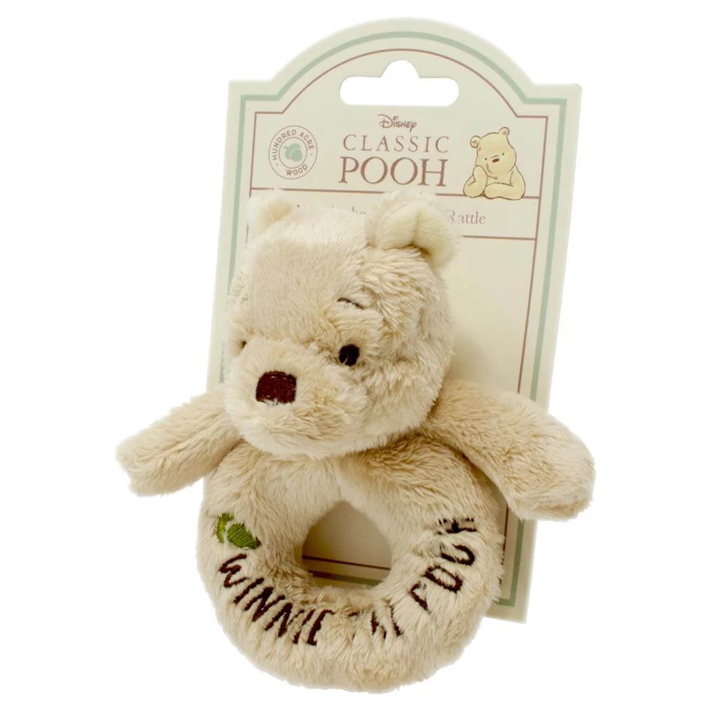 Rainbow Plyšové chrastítko DISNEY varianta Medvídek Pú