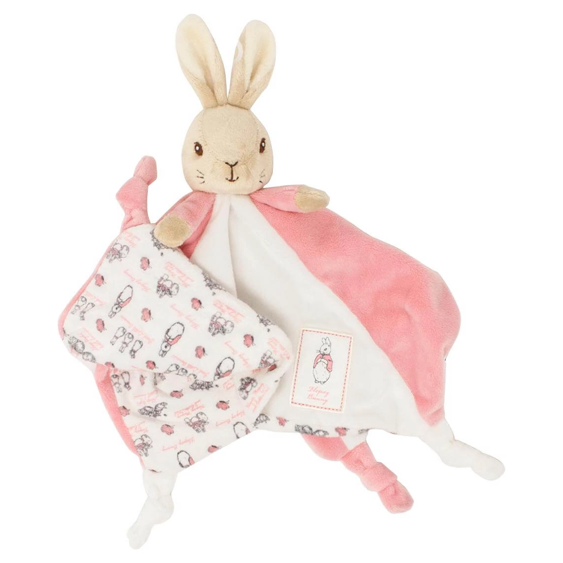 Rainbow Plyšový muchláček králíček Flopsy varianta Růžový