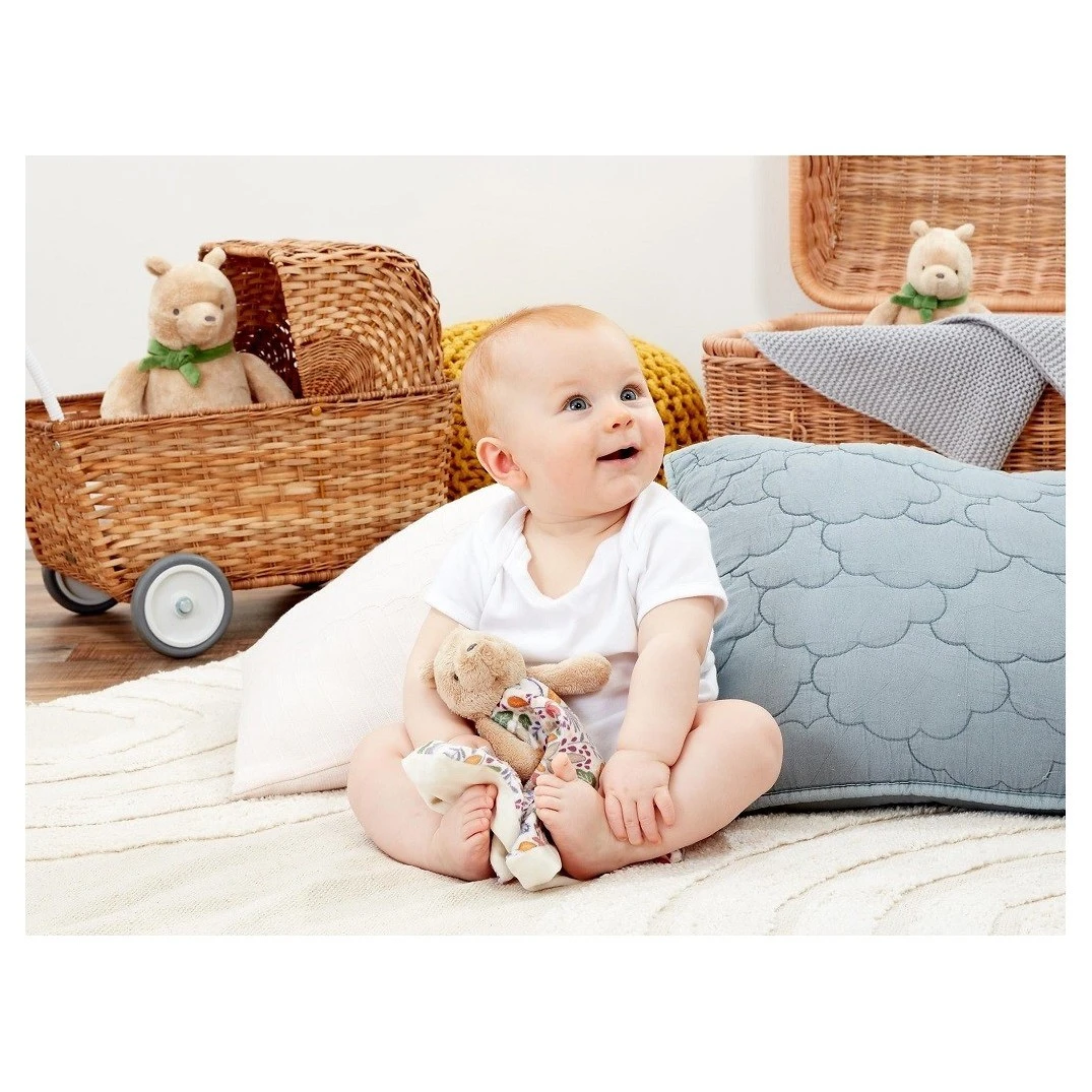 Rainbow Plyšový muchláček Medvícek PÚ se vzorovanou látkou - 