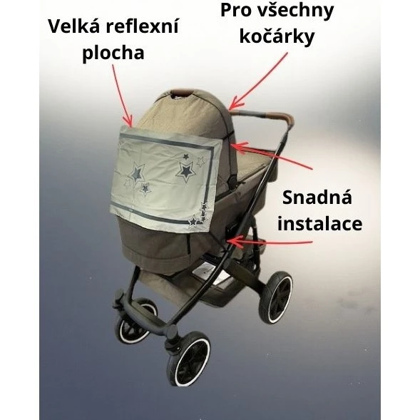 Reer Reflexní potah na kočárek MyBuddyGuard - 