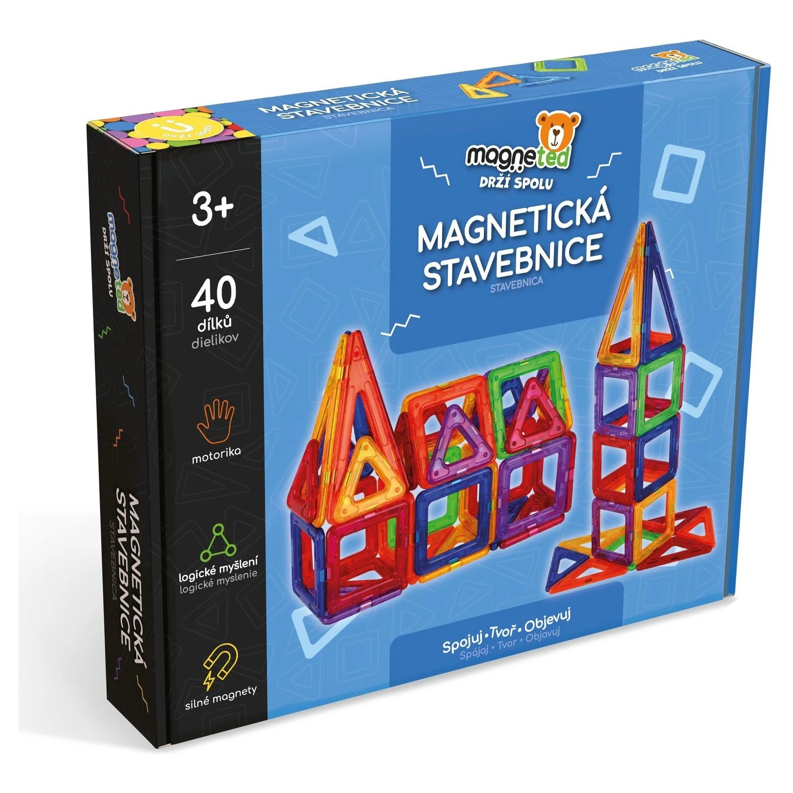 Teddies Magnetická stavebnice magneted - 