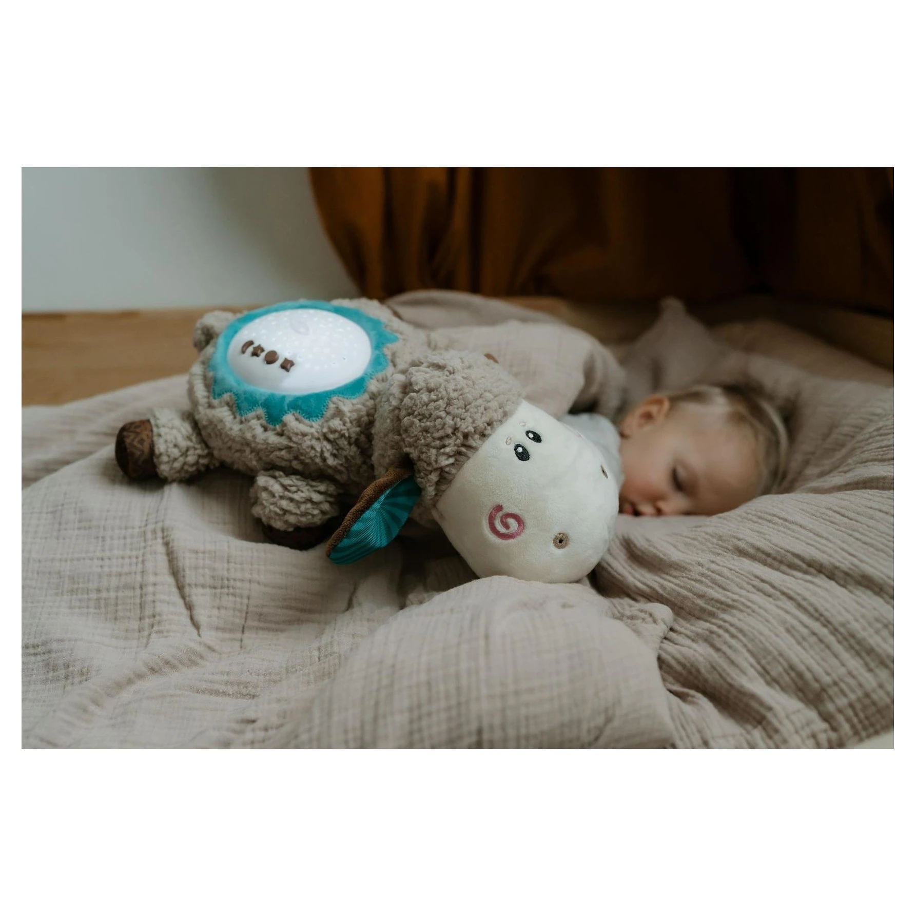 Teddies Ovečka usínáček projektor plyš/plast 35x22cm - 