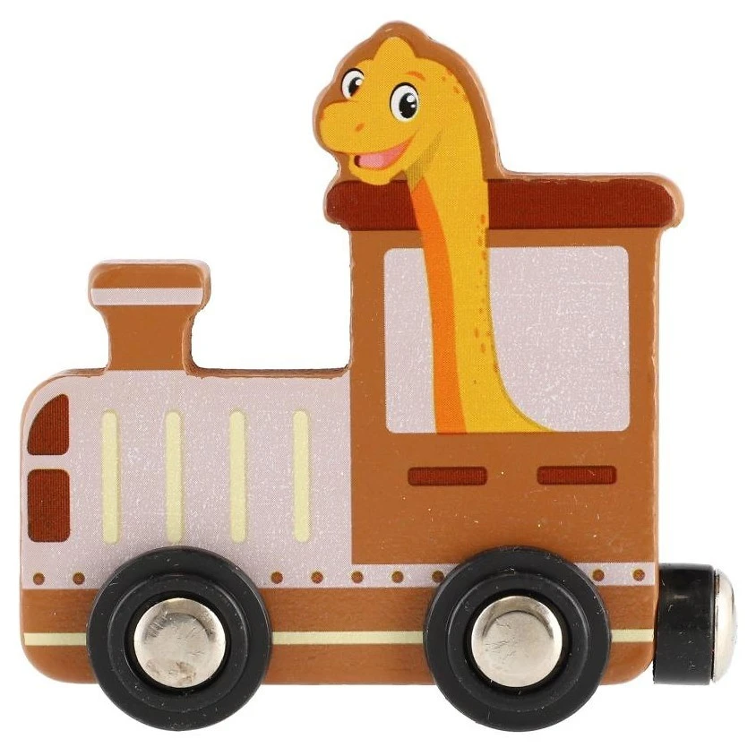 Teddies Vláček s vagóny dinosaurus na magnety 10ks - 