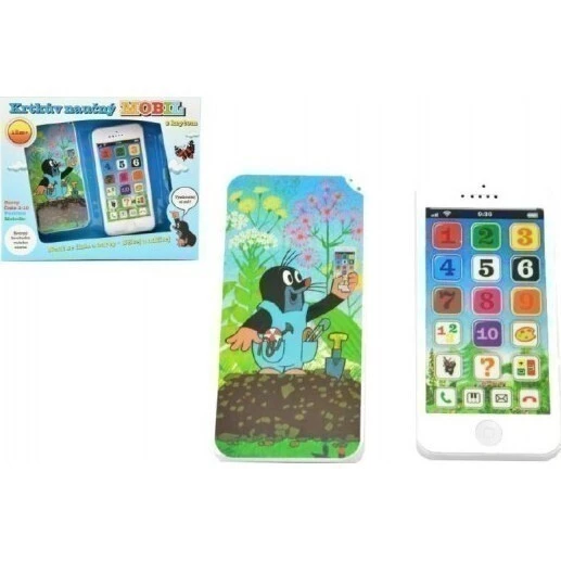 TEDDIES Krtkův naučný mobil - Vybalený a zabalený mobil