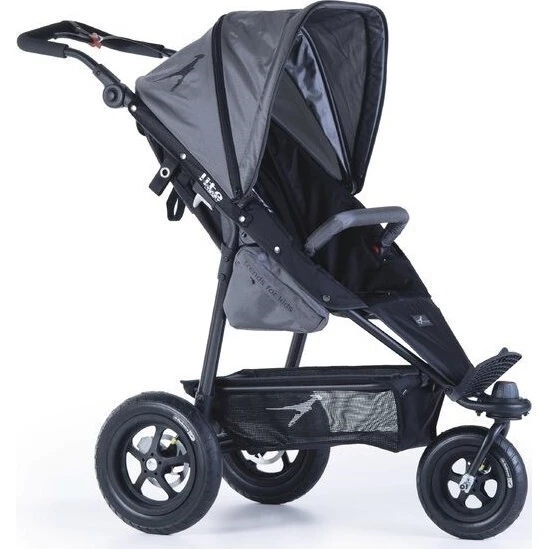 TFK Joggster Twist II lite Grey + korbička Cranberry akční set - 