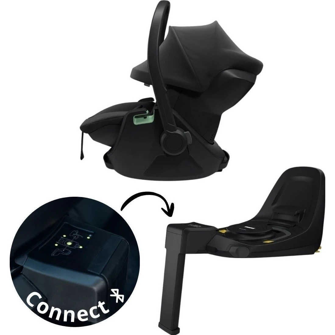 Thule set 2v1 Maple Connect + Alfi Connect Base Svetlá khaki varianta Black