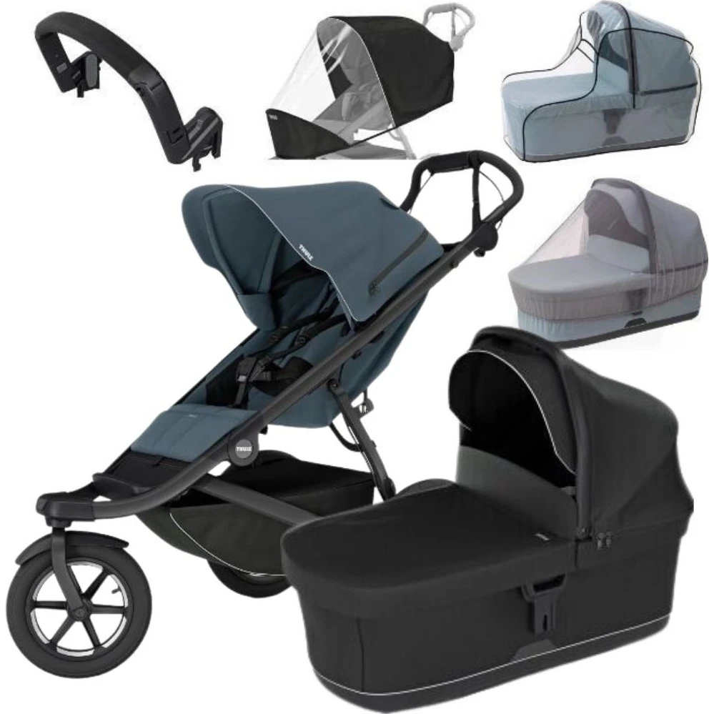 Thule Urban Glide 3 MAXI set varianta Dark slate + black korbička